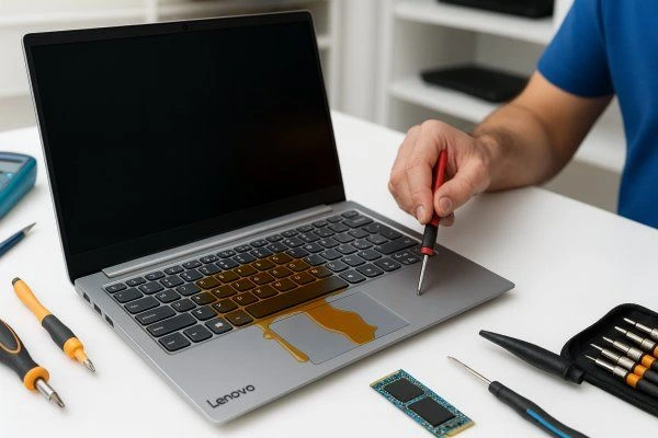 Lenovo Sıvı Teması Anakart Tamir Onarımı